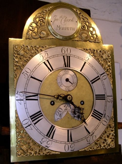 fig 2. 18th Cent Oak 8 Day Longcase Clock